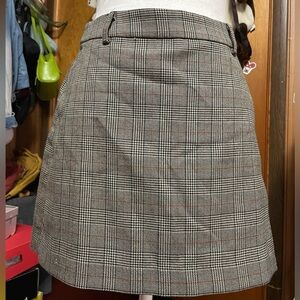 Grey Disney plaid mini skirt